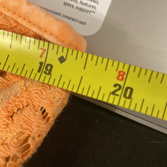 BKE - NWT - tank: orange lacy semi-sheer - Picture 6 of 16
